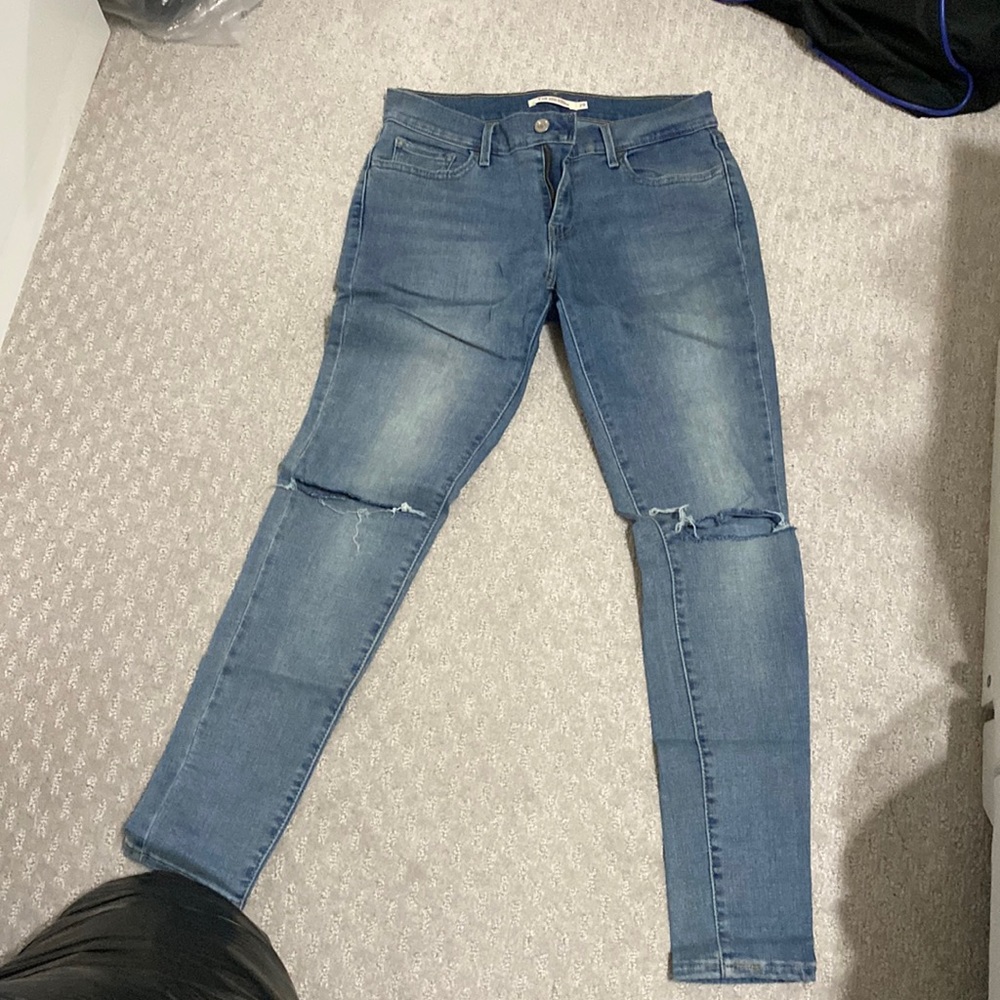 Blue Levi’s jeans
